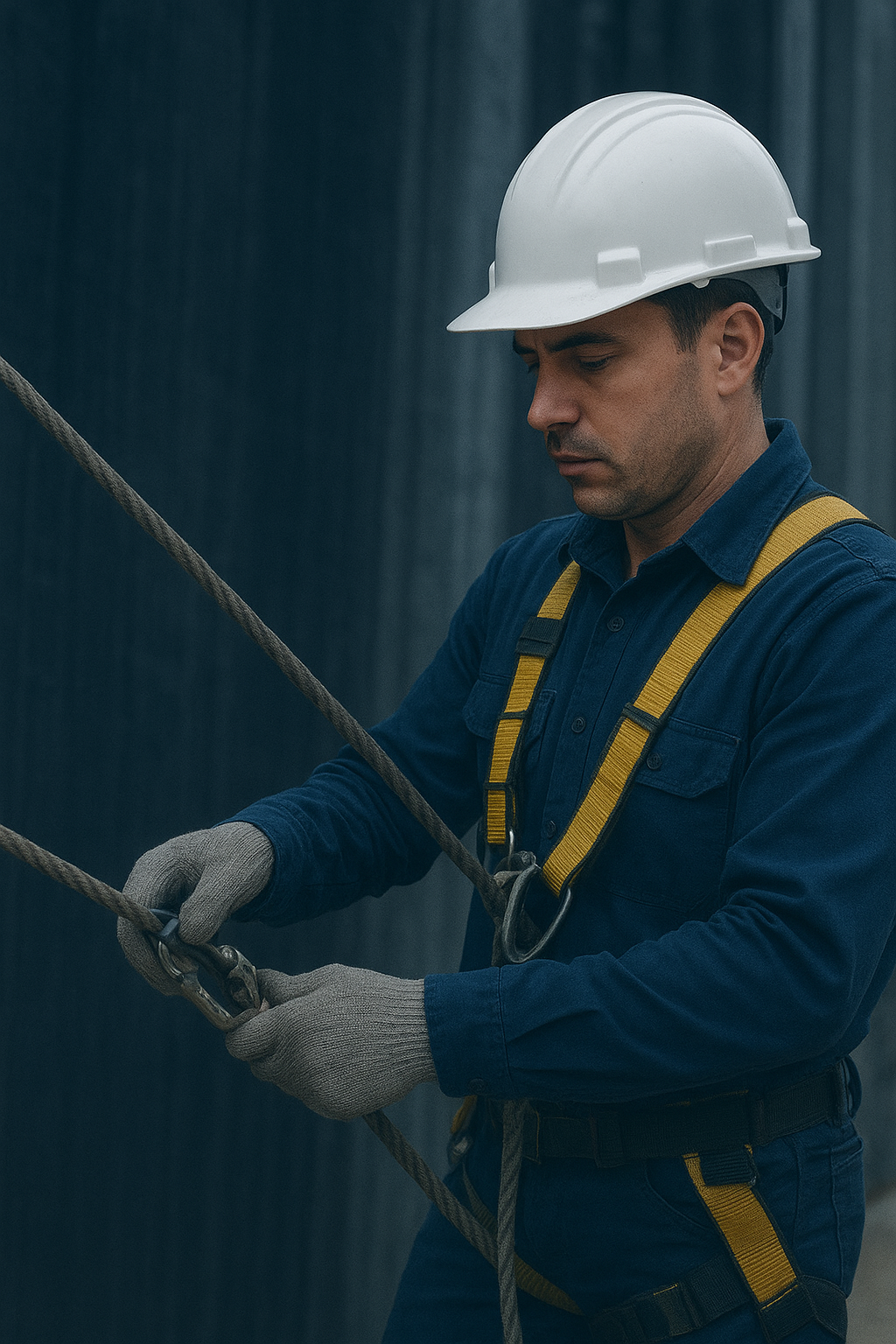 Ponto de ancoragem para trabalho em altura